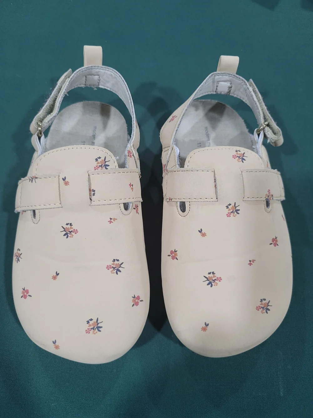 Baby Floral Slingback Shoes in Pale Pink